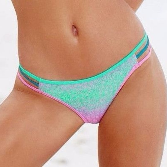 NWT Victoria's Secret Cool Ombre Lace  Bikini Set - Picture 6 of 8